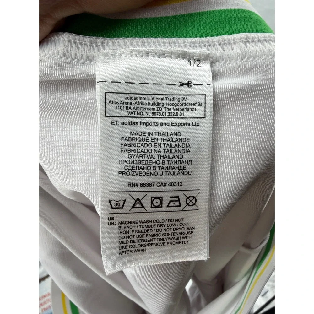 Adidas Stella McCartney Barricade Tennis Skirt Womens L 40L White Ruffle Green